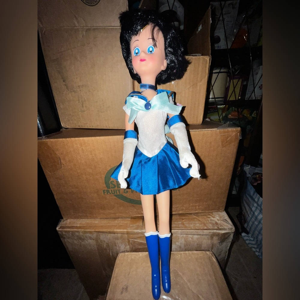Sailor Mercury 17” rare hard to find Bandai doll.